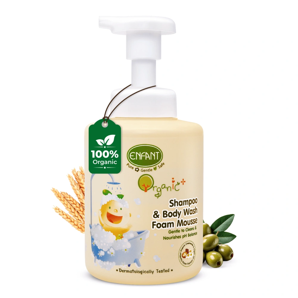 ENFANT Organic Plus Shampoo & Body Wash Foam Mousse
