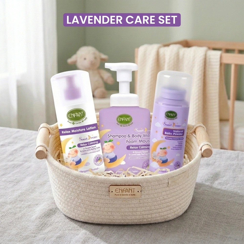 Enfant Organic Lavender Care Set – Relaxing Newborn Bedtime Essentials