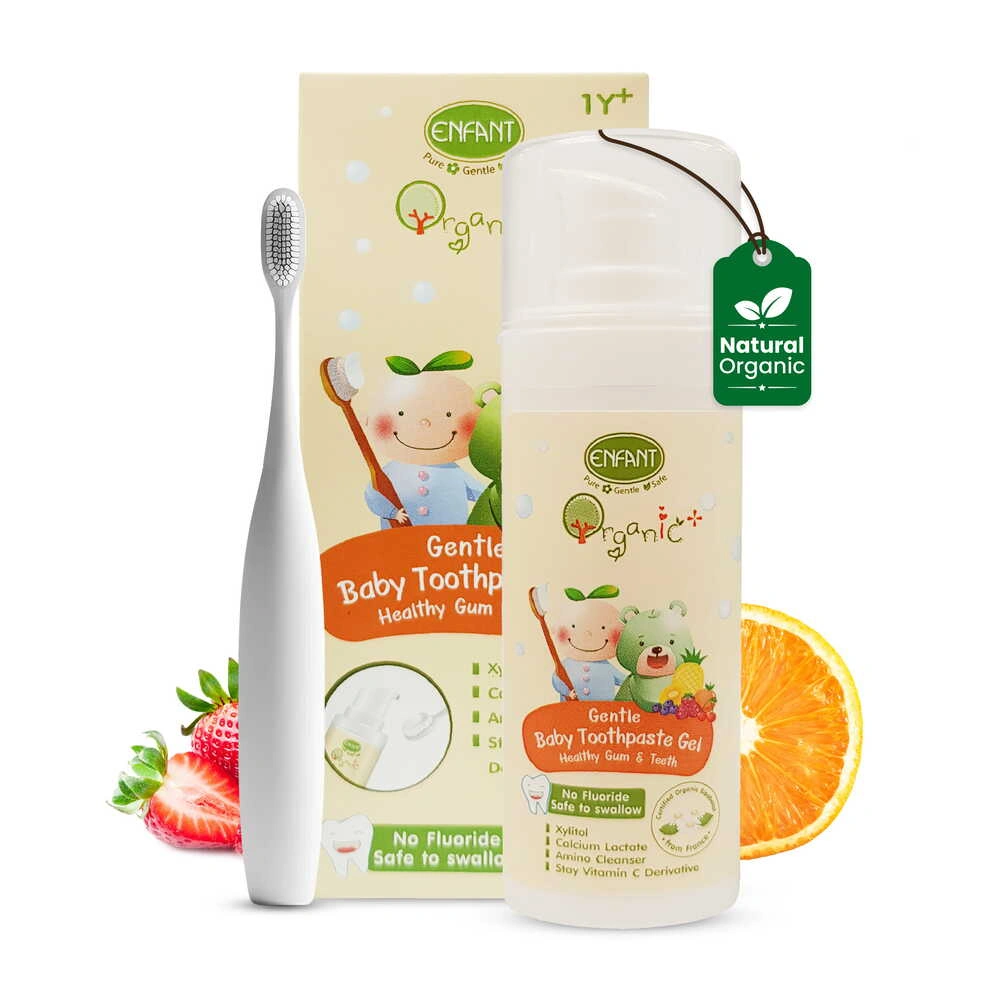 ENFANT Organic Plus Gentle Baby Toothpaste Gel (1 year+)