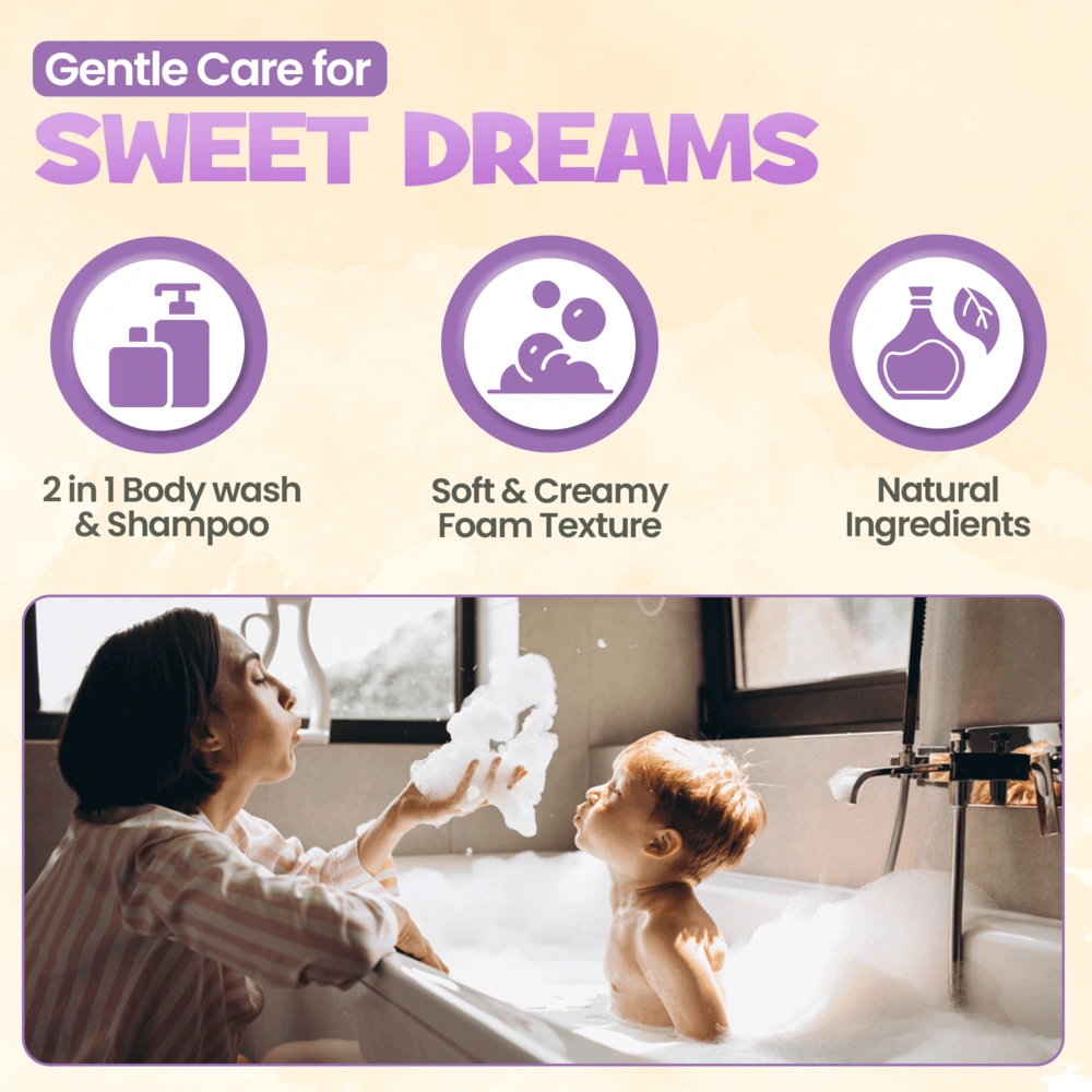 ENFANT Sweet Dream Shampoo & Body Foam Mousse 400ml