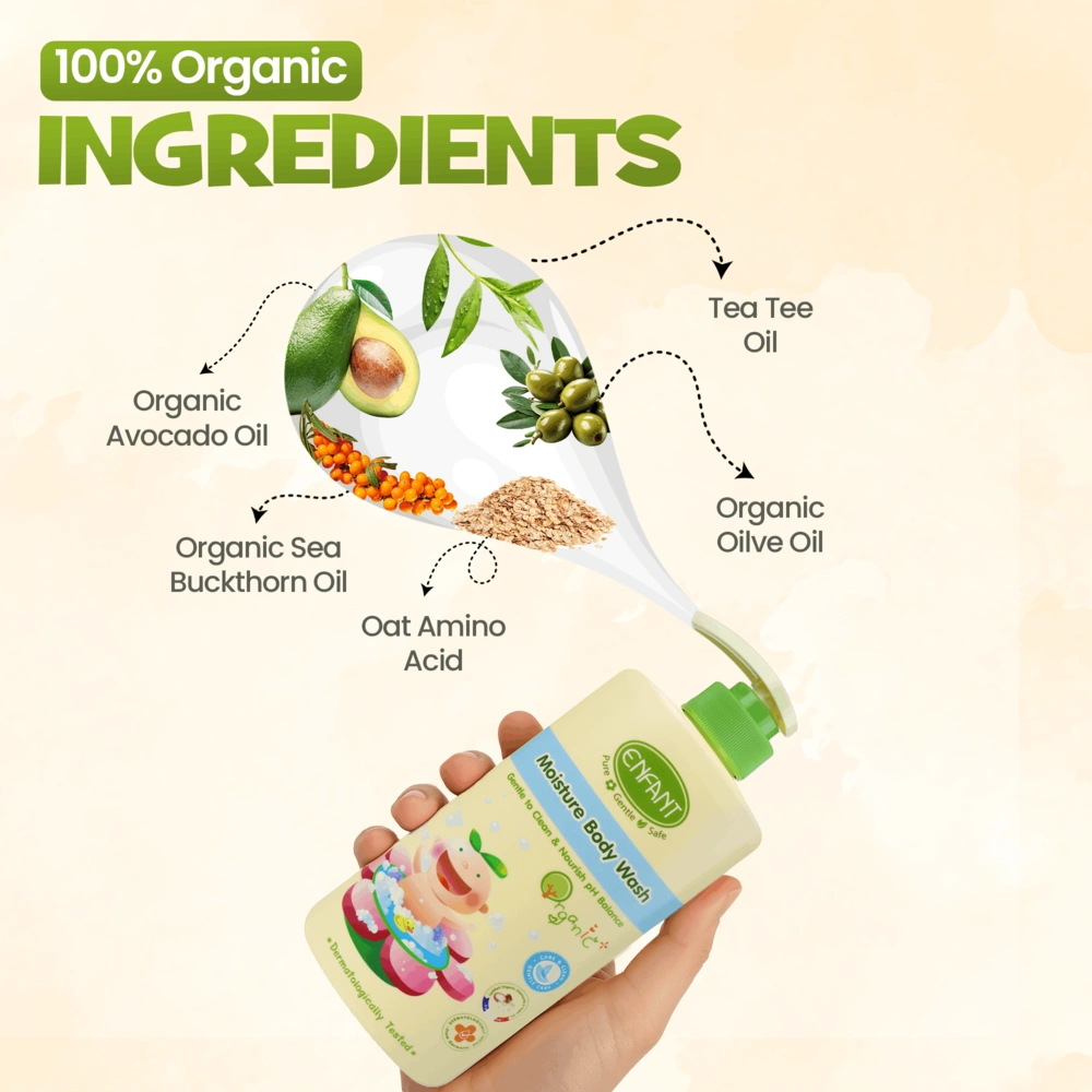 ENFANT Organic Plus Moisturizing Body Wash 500ml