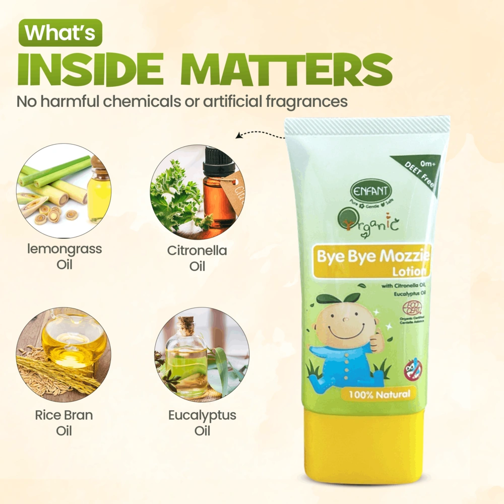 ENFANT Organic Bye Bye Insect Repellent Lotion