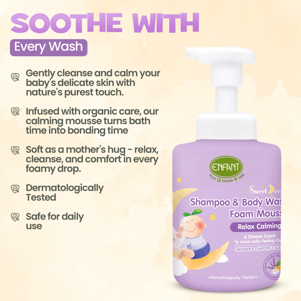 ENFANT Sweet Dream Shampoo & Body Foam Mousse 400ml