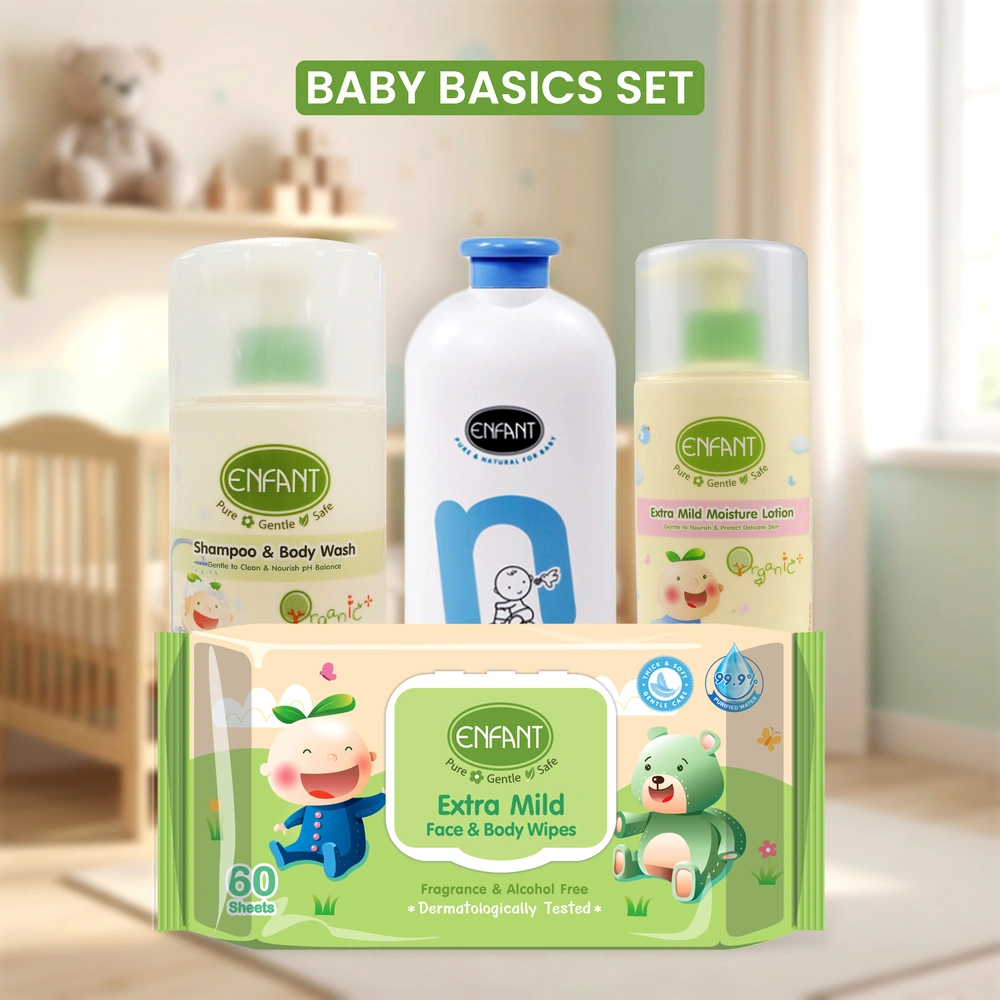 Enfant Organic Baby Basics Essentials Kit – Pure & Gentle Care for Newborns