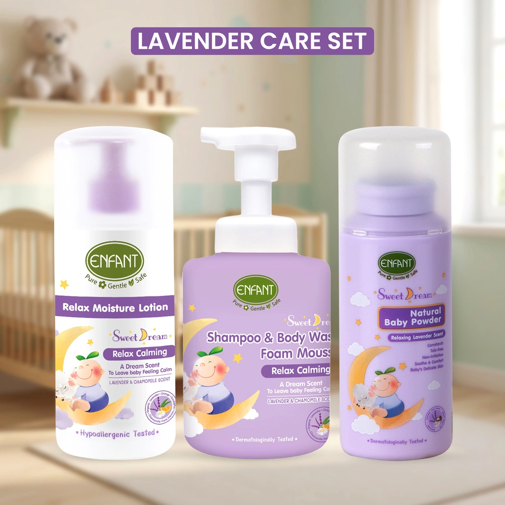 Enfant Organic Lavender Care Set – Relaxing Newborn Bedtime Essentials