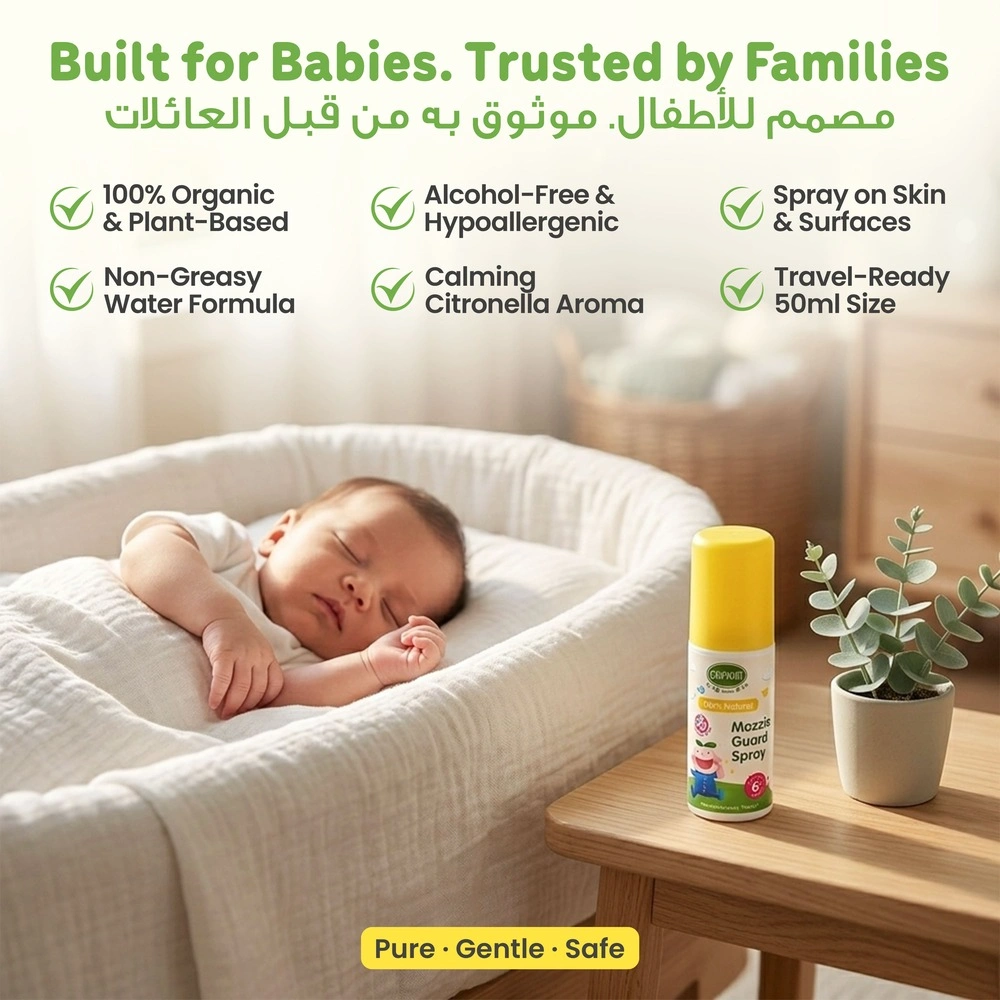 ENFANT Natural Mosquito Repellent Spray - DEET-Free & Non-Toxic Mozzie Guard (6 Months+)