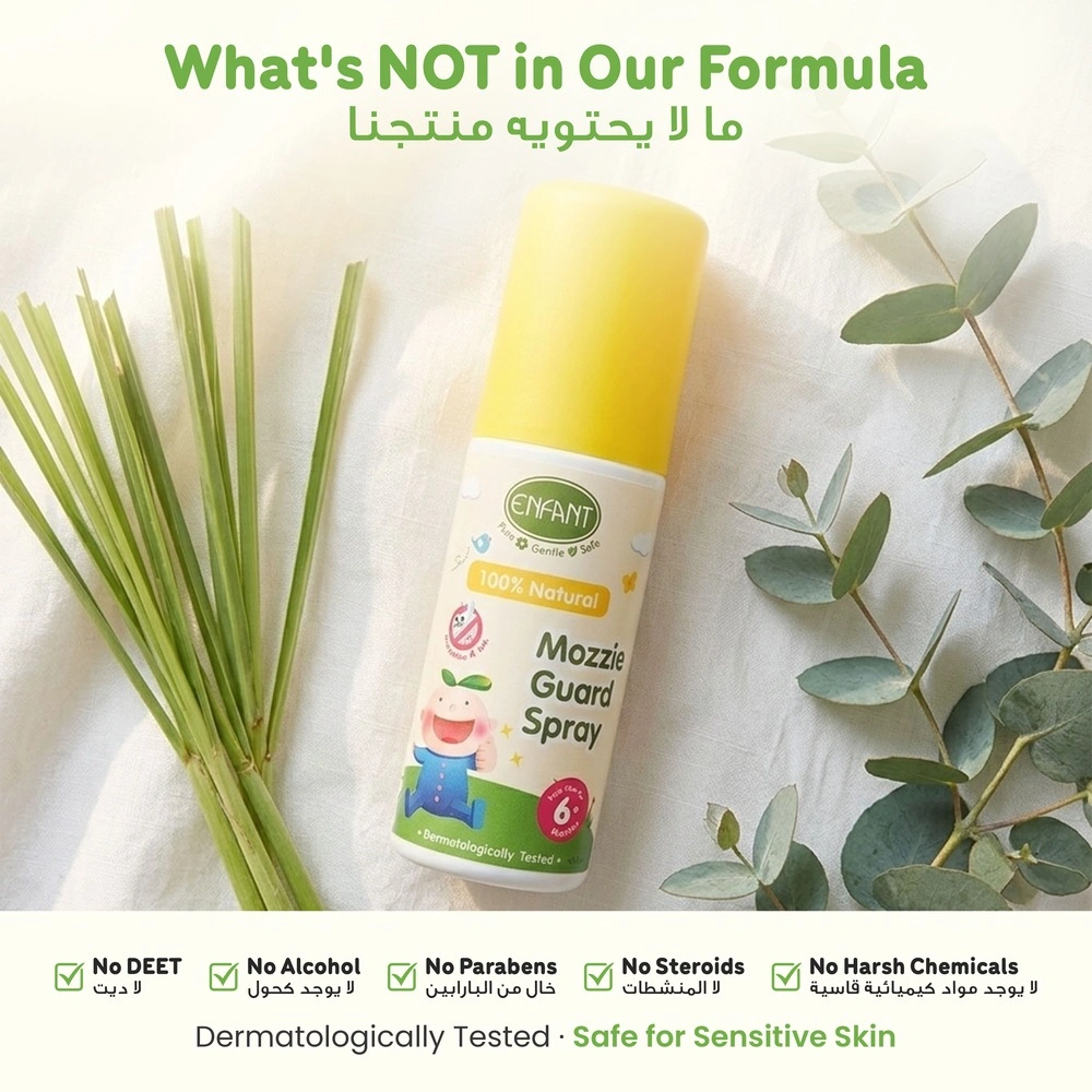 ENFANT Natural Mosquito Repellent Spray - DEET-Free & Non-Toxic Mozzie Guard (6 Months+)