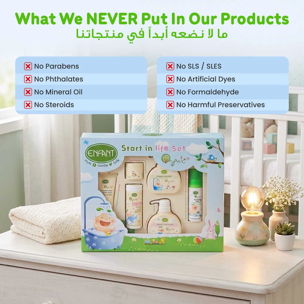ENFANT Start in Life - Ultimate Organic Newborn Essential Kit (Head-to-Toe Care)