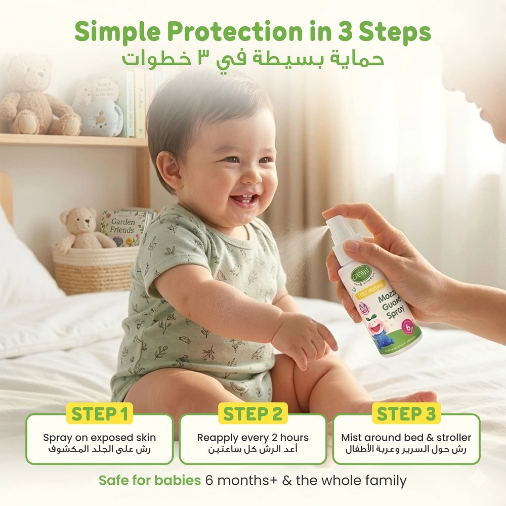ENFANT Natural Mosquito Repellent Spray - DEET-Free & Non-Toxic Mozzie Guard (6 Months+)